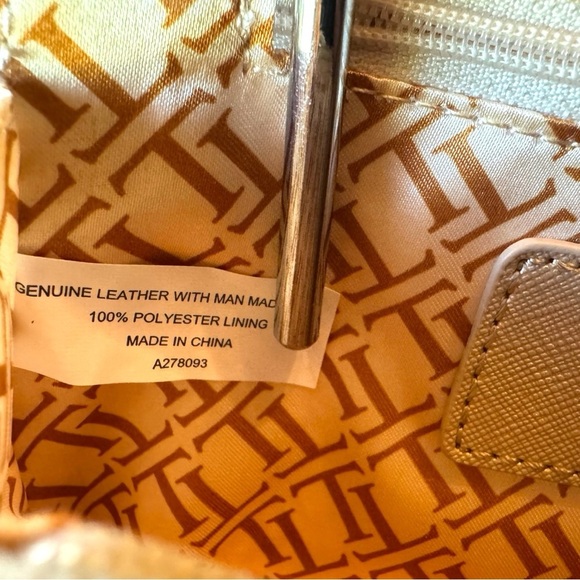 TIGNANELLO Bella RFID Saffiano Leather Crossbody / Belt Bag - Soft Gold - Picture 10 of 14